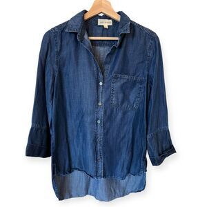 Anthropologie Cloth and Stone Tencel Denim Buttondown Shirt